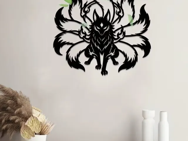 Kitsune Nine-Tailed Fox Wall Art