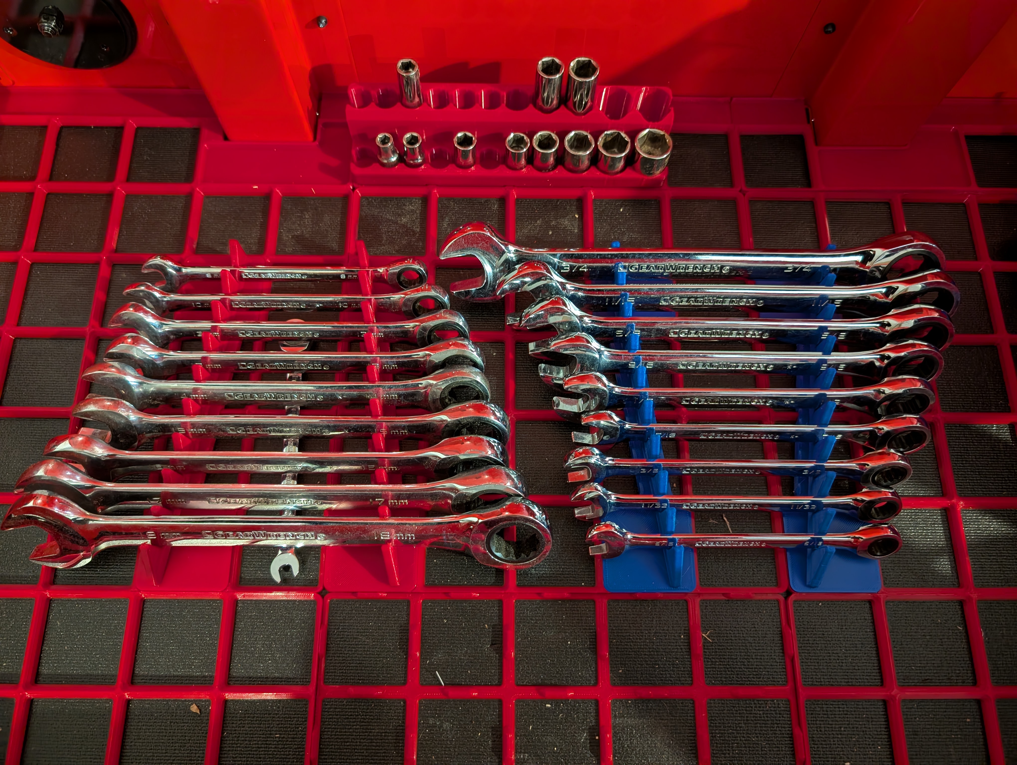 Simple Gridfinity Wrench Holders