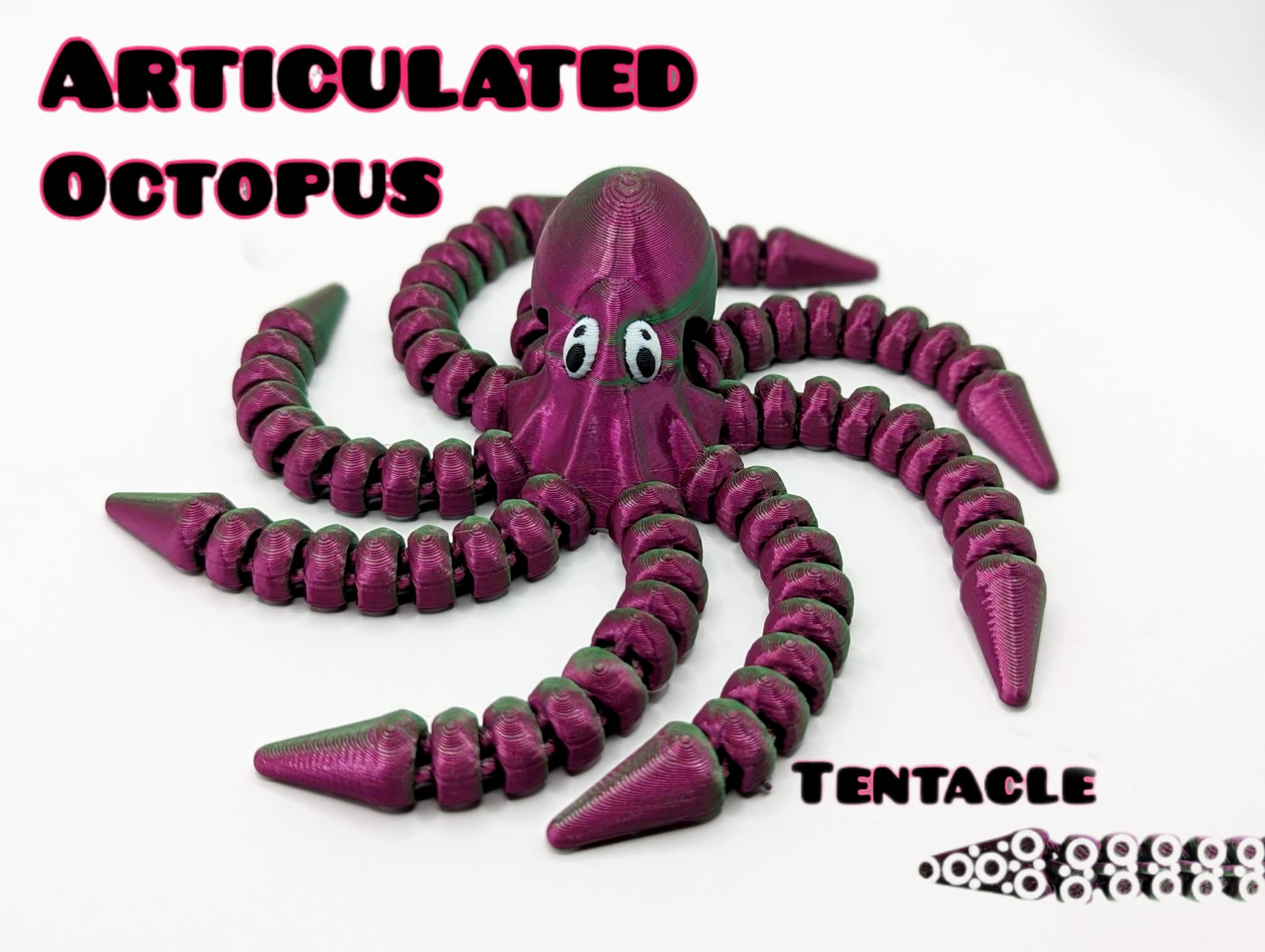 Cute Articulated Octopus-Print in Place
