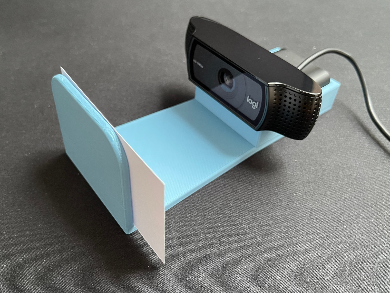 Logitech C920 QR-code scanner mount