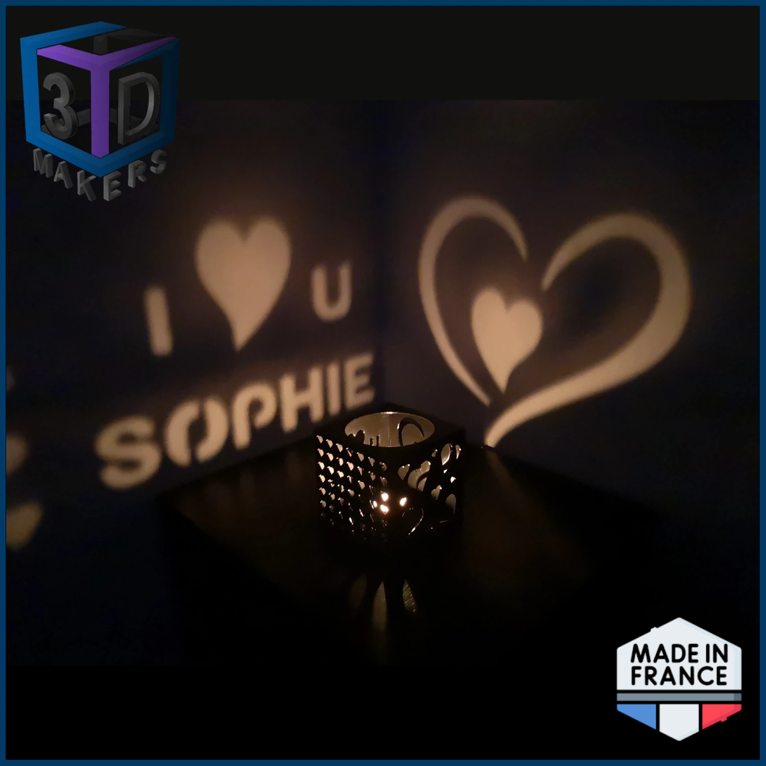 Valentine's Day Candle Lantern Romantic Shadows