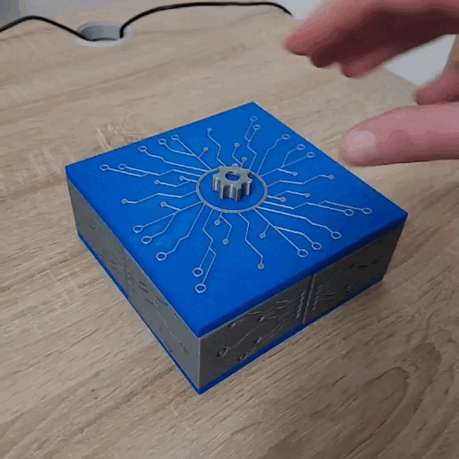 Electronic box - 4 compartments 3D model