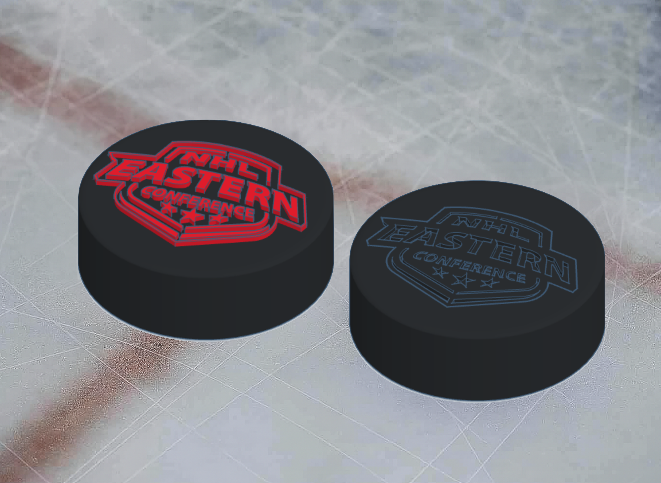 Eastern Conference NHL Hockey Puck Logo