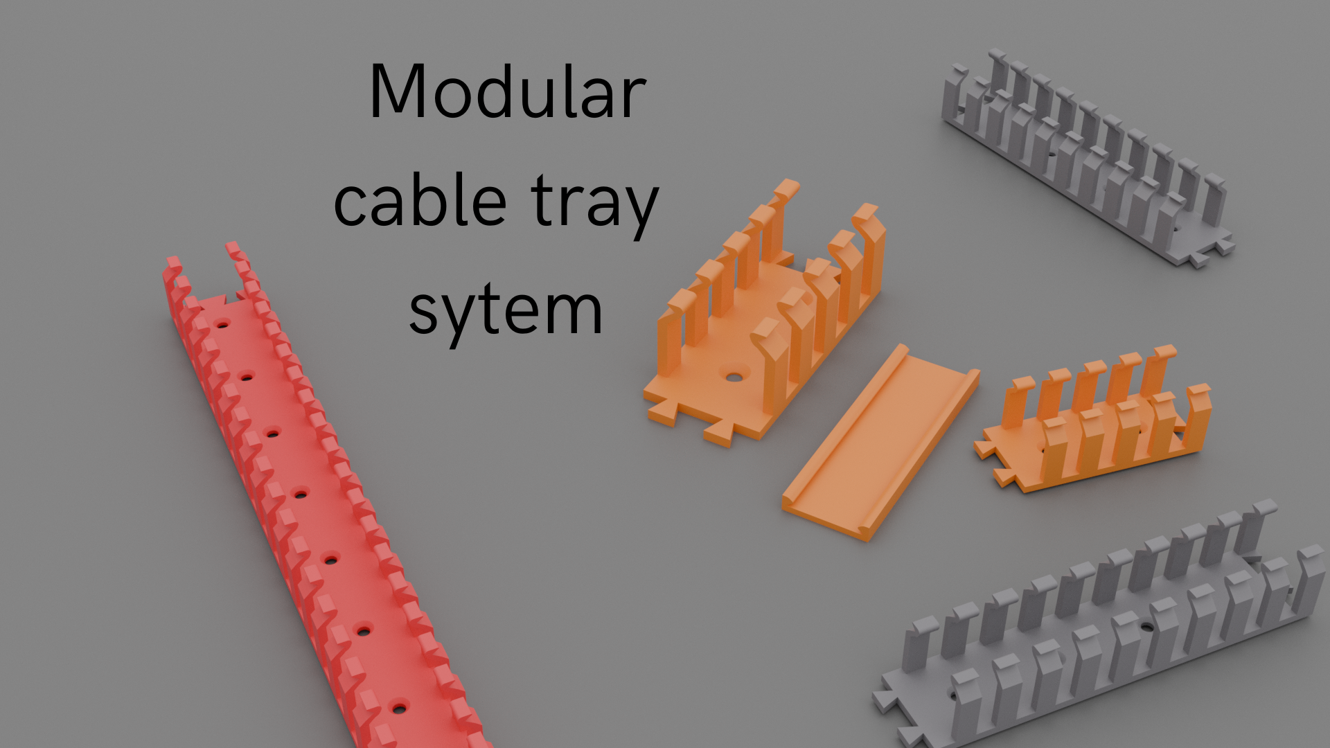 Modular cable tray system