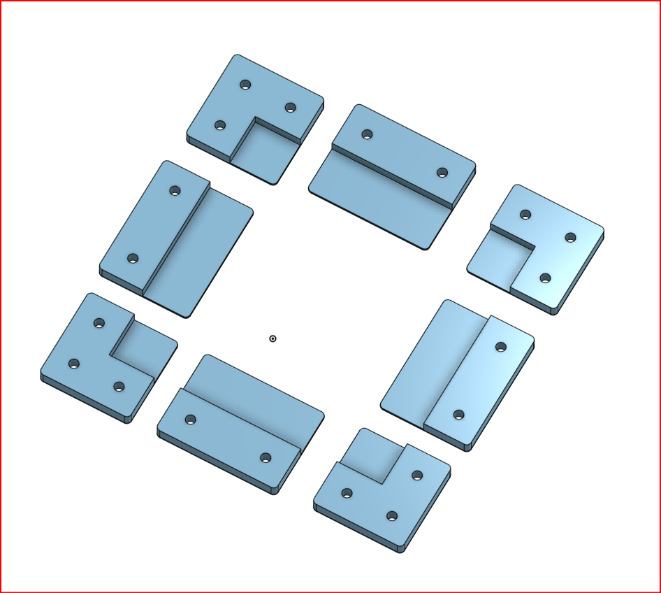 Brackets for 4mm Plexiglas