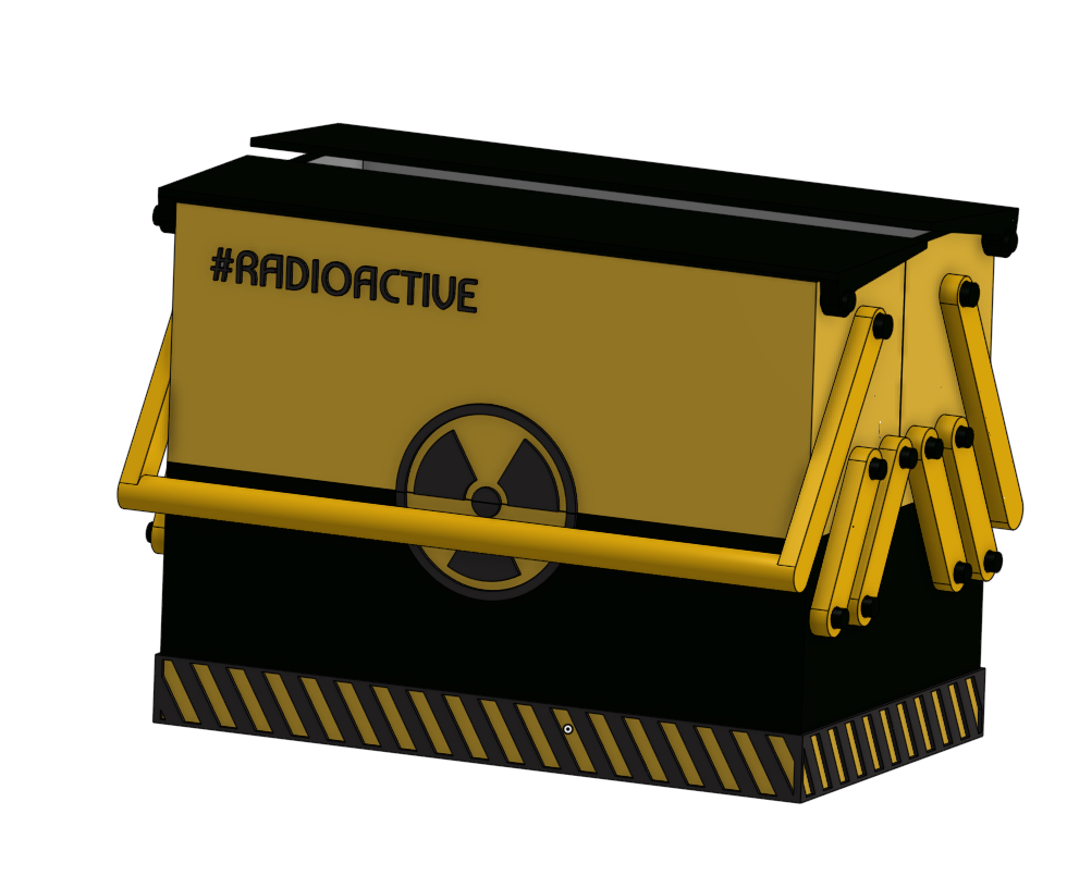 Radioactive Themed Gridfinity Toolbox 3D model