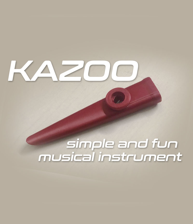 Slim kazoo musical instrument