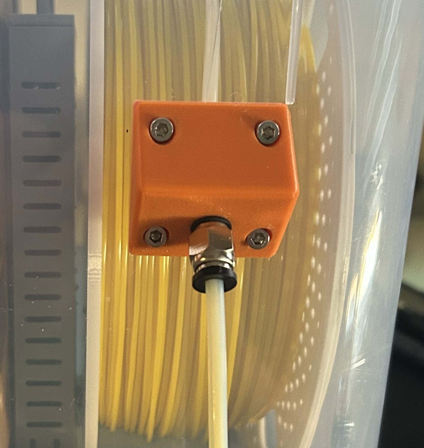 PTFE tube feedthrough bulkhead fitting