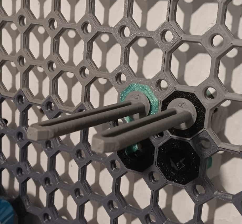 Multiboard Tweezer Holder with Screw in Backing