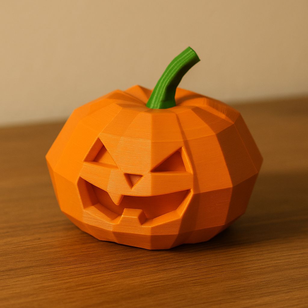 Low Poly Halloween Pumpkin decoration