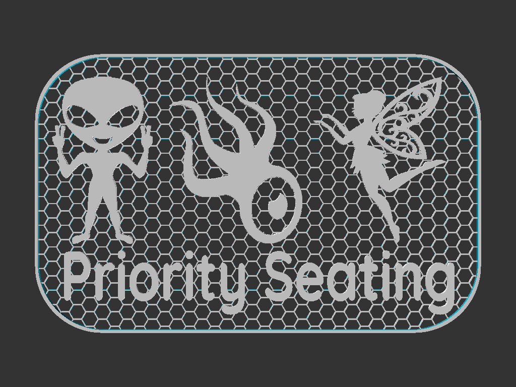 Priority Seating sign — miniatura 3