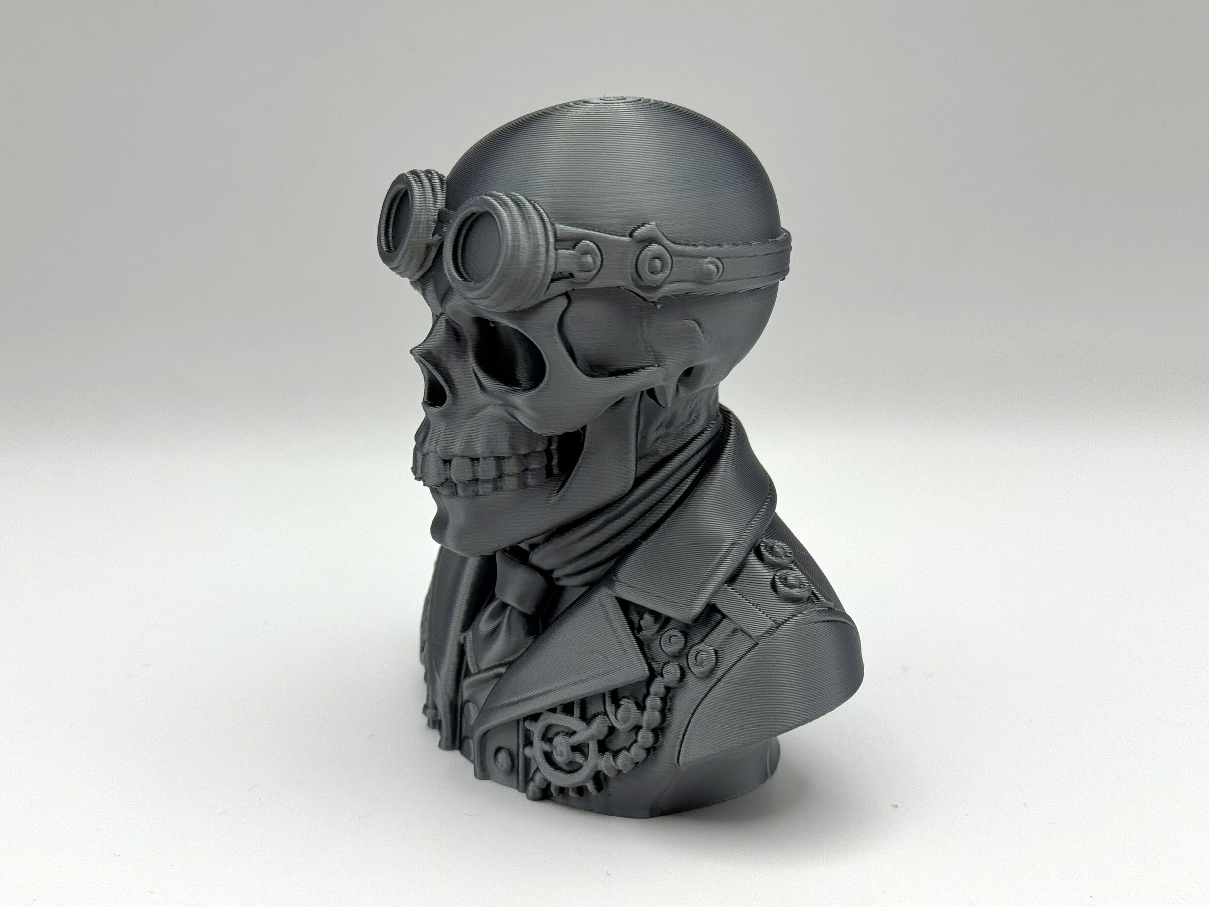 Miniatura 3 do modelo 3D Steampunk Skeleton Bust
