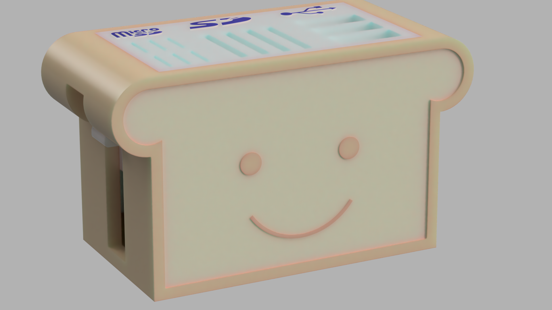 Toaster MicroSD/SD/USB holder