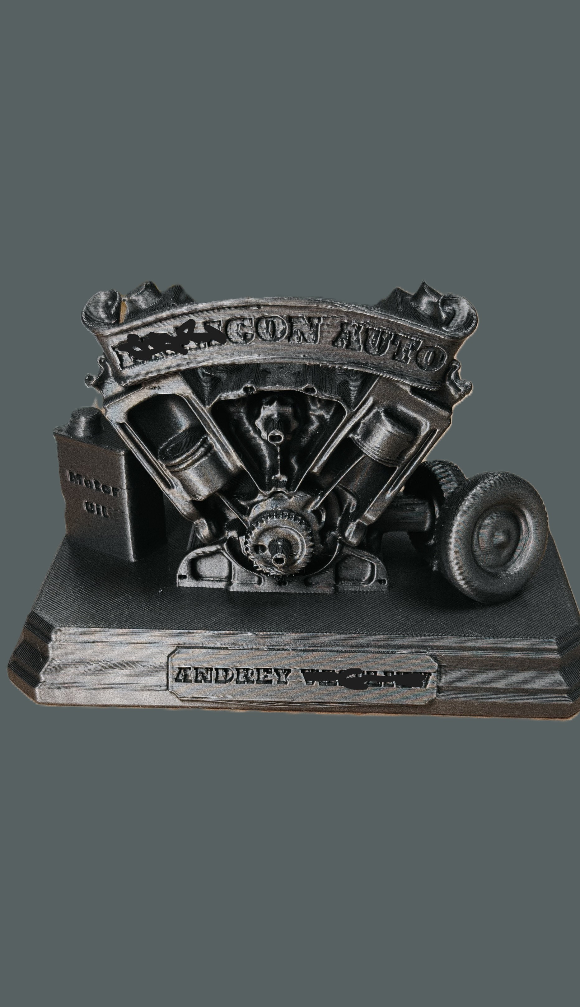 Engine V8, Trophy, Award for Mechanic, Garage Award — thumbnail 3