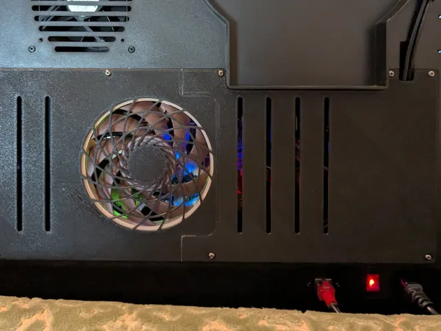 Qidi X-Max 3 mainboard back cover with 120mm fan
