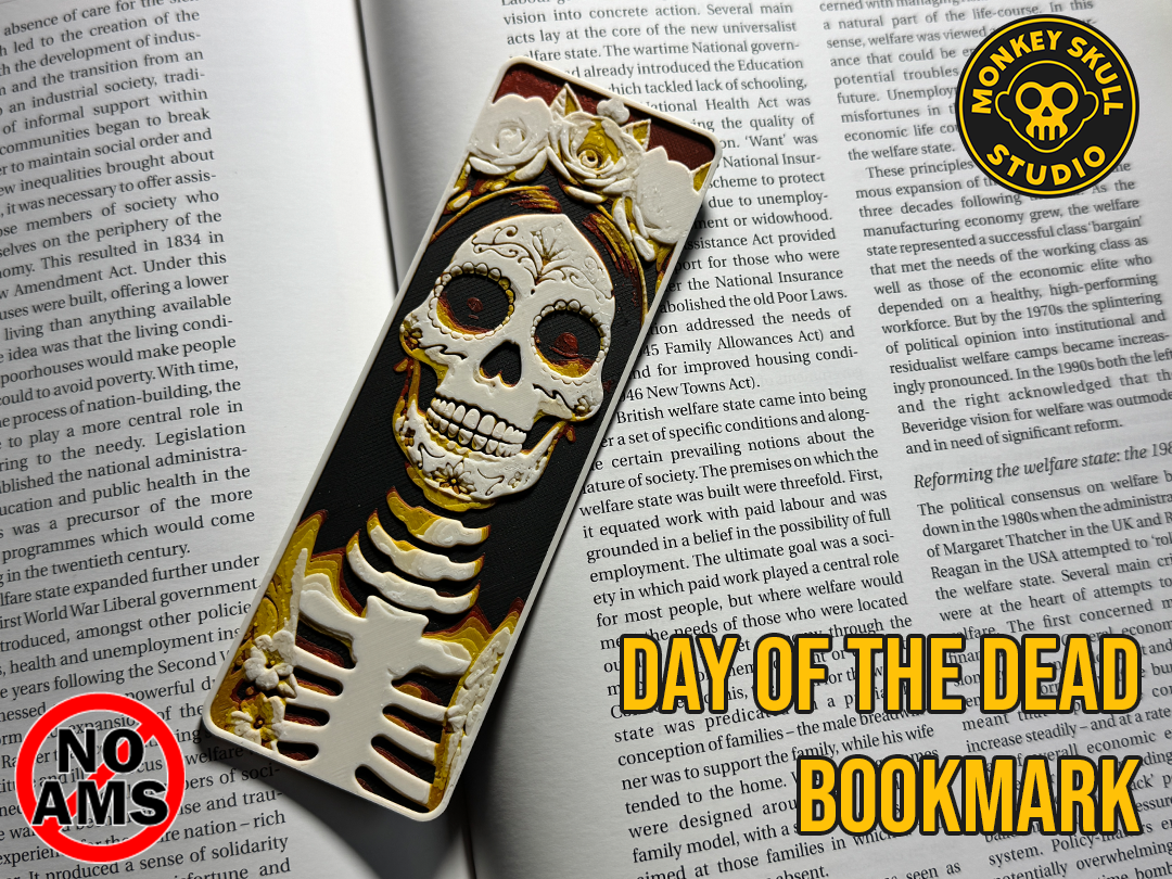 Day of the Dead Skull Bookmark