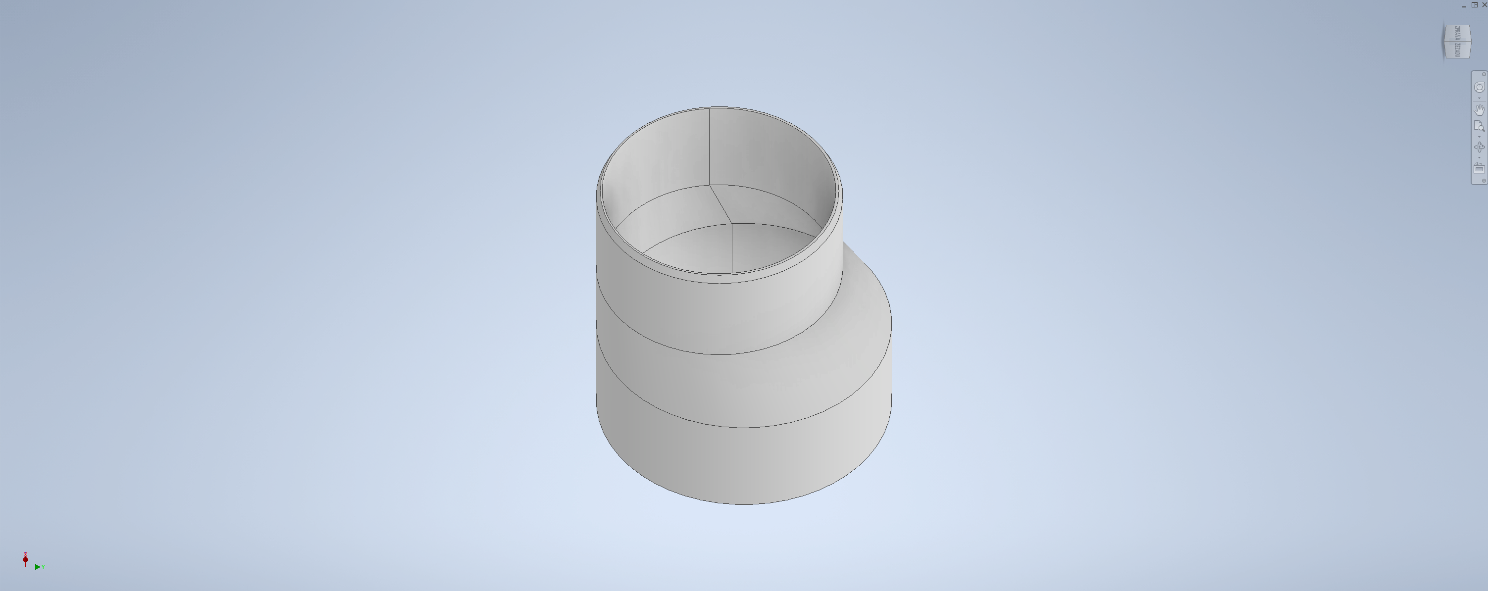 150 to 125 PVC pipe adapter