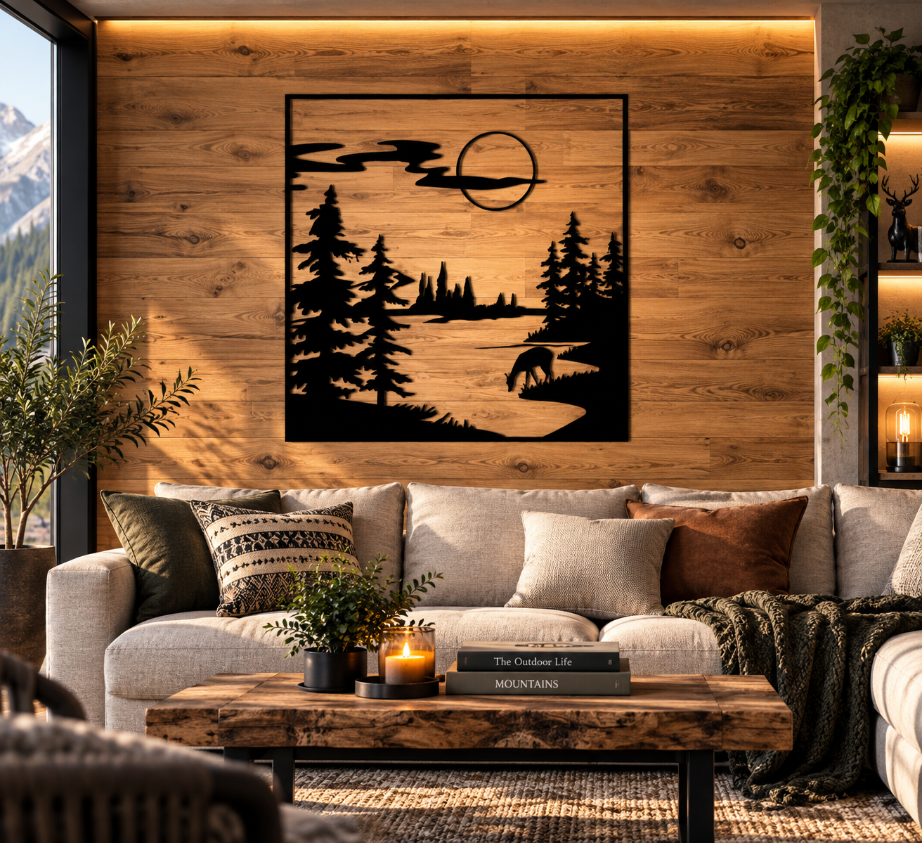WallArt - Mountains River