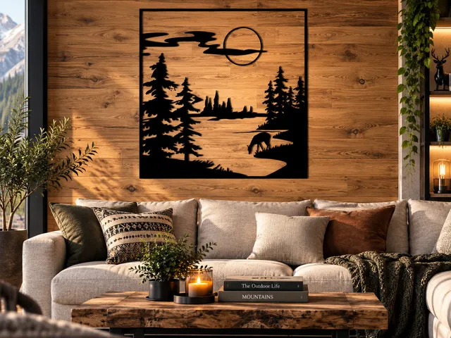 WallArt - Mountains River