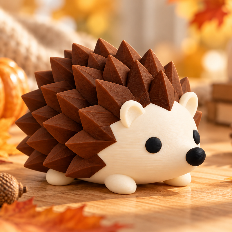 Cute Spiky Hedgehog – Autumn Decor by Trisztan | Download free STL ...