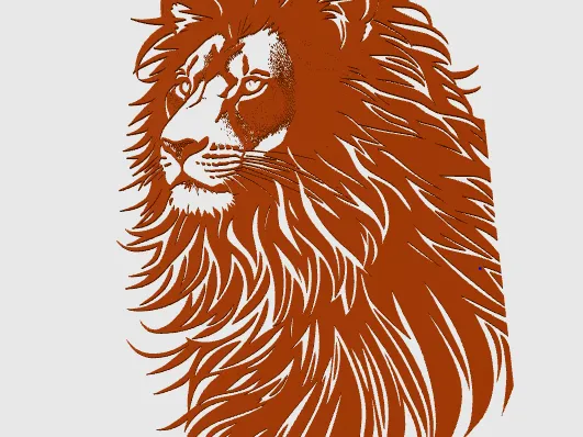 wall art lion