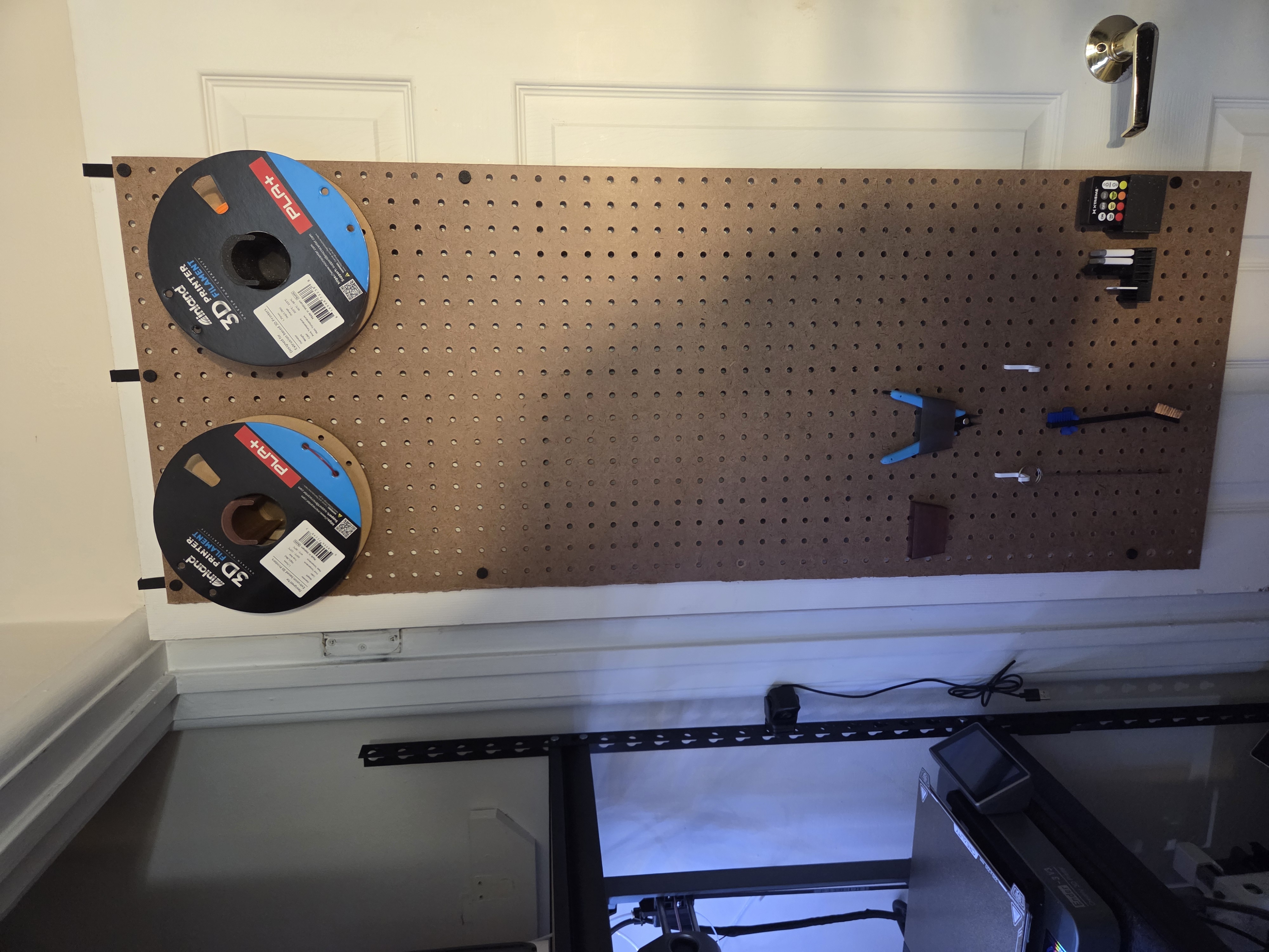 Over the Door Pegboard Hanger