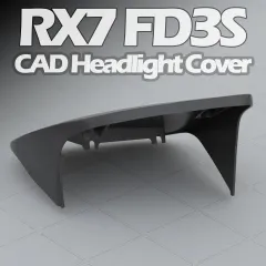 RX7 FD3S Headlight Cover -- CAD / Part no: FDY2-51-SH1 & FDY2-51-SH2