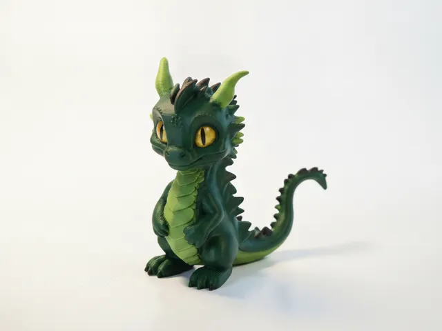 Cute Dragon Figurine Animal 3D Printable