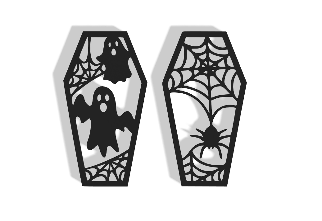 Halloween Coffins Decor
