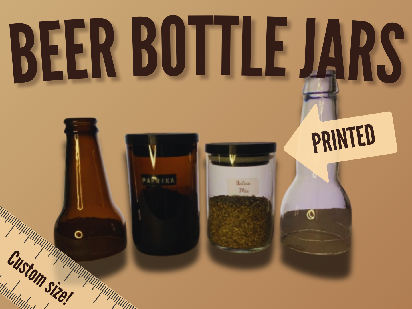 Beer Bottle Jars