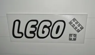 LEGO Logo Sign for boxes