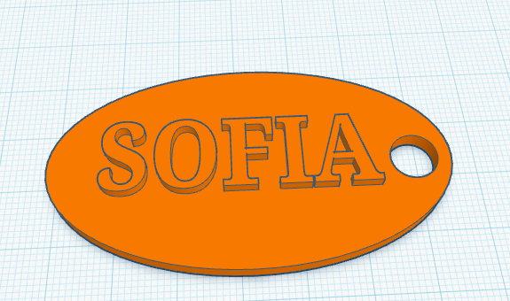 Llavero de nombre sofia