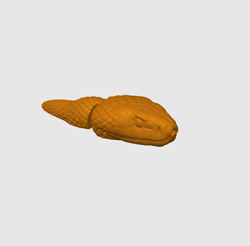 Shortest Snake 3D model thumbnail