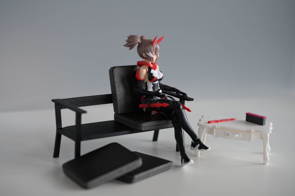 Minimalistic Couch base for 1/12 1:12 scale figures