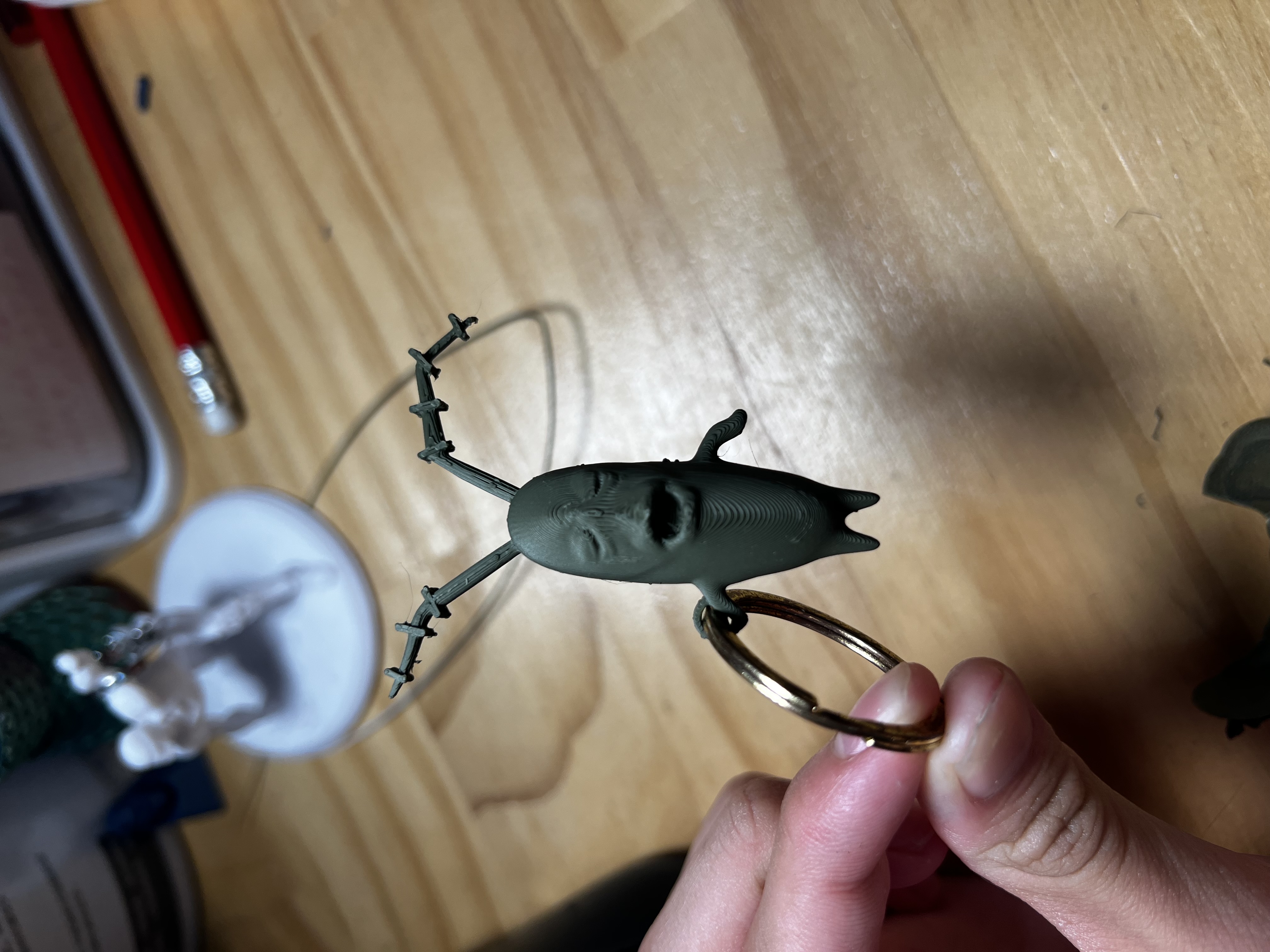 Cursed Plankton meme keychain — miniatura 2