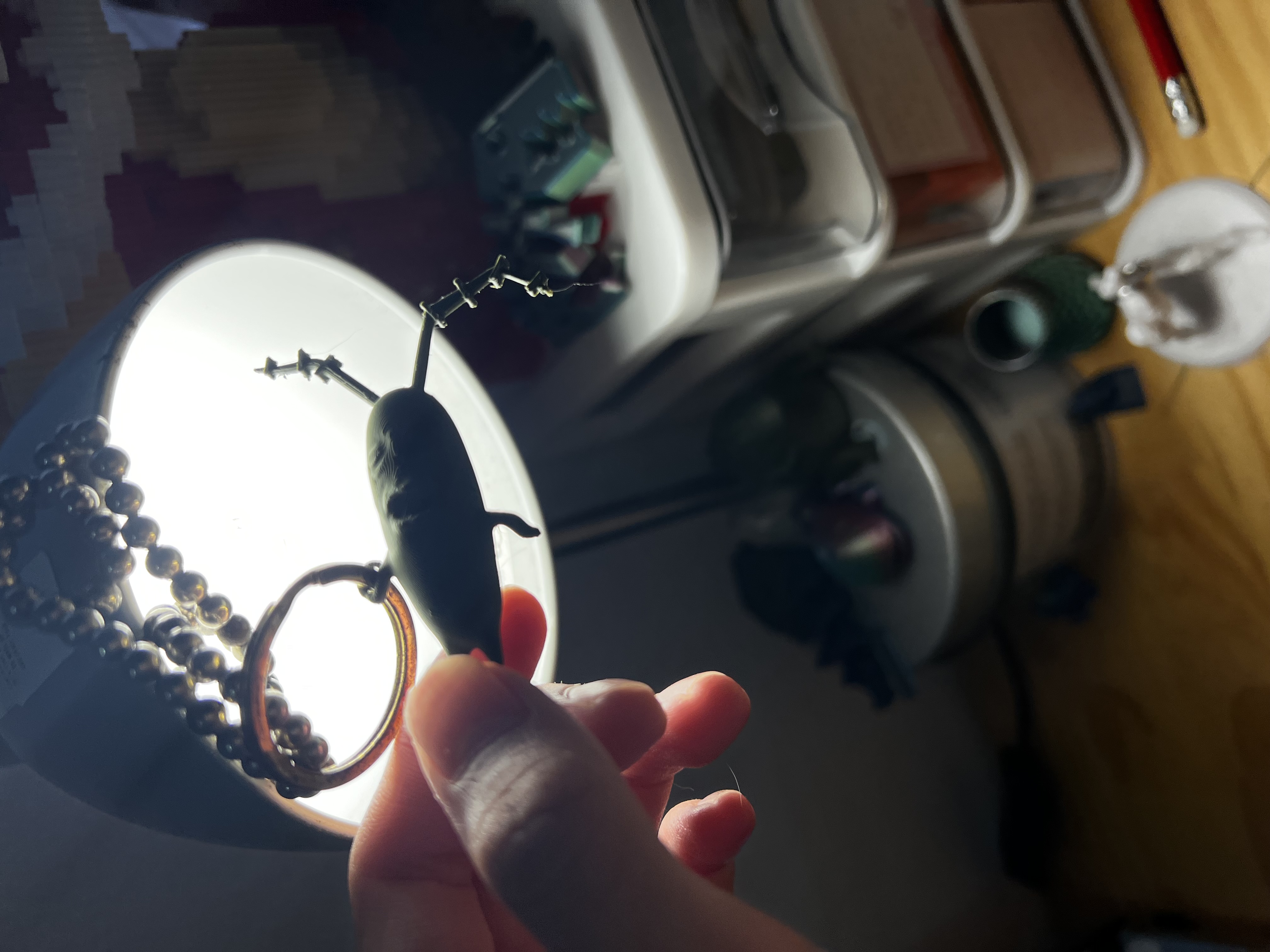 Cursed Plankton meme keychain — miniatura 3