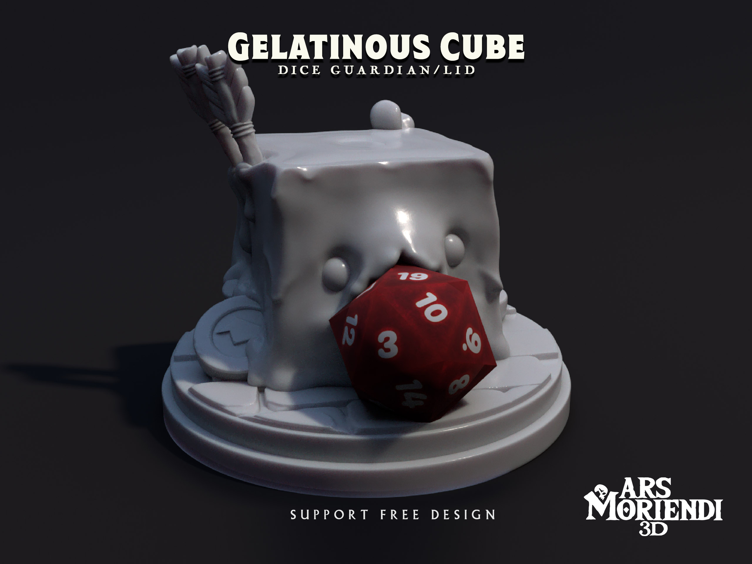 Gelatinous Cube Dice Guardian