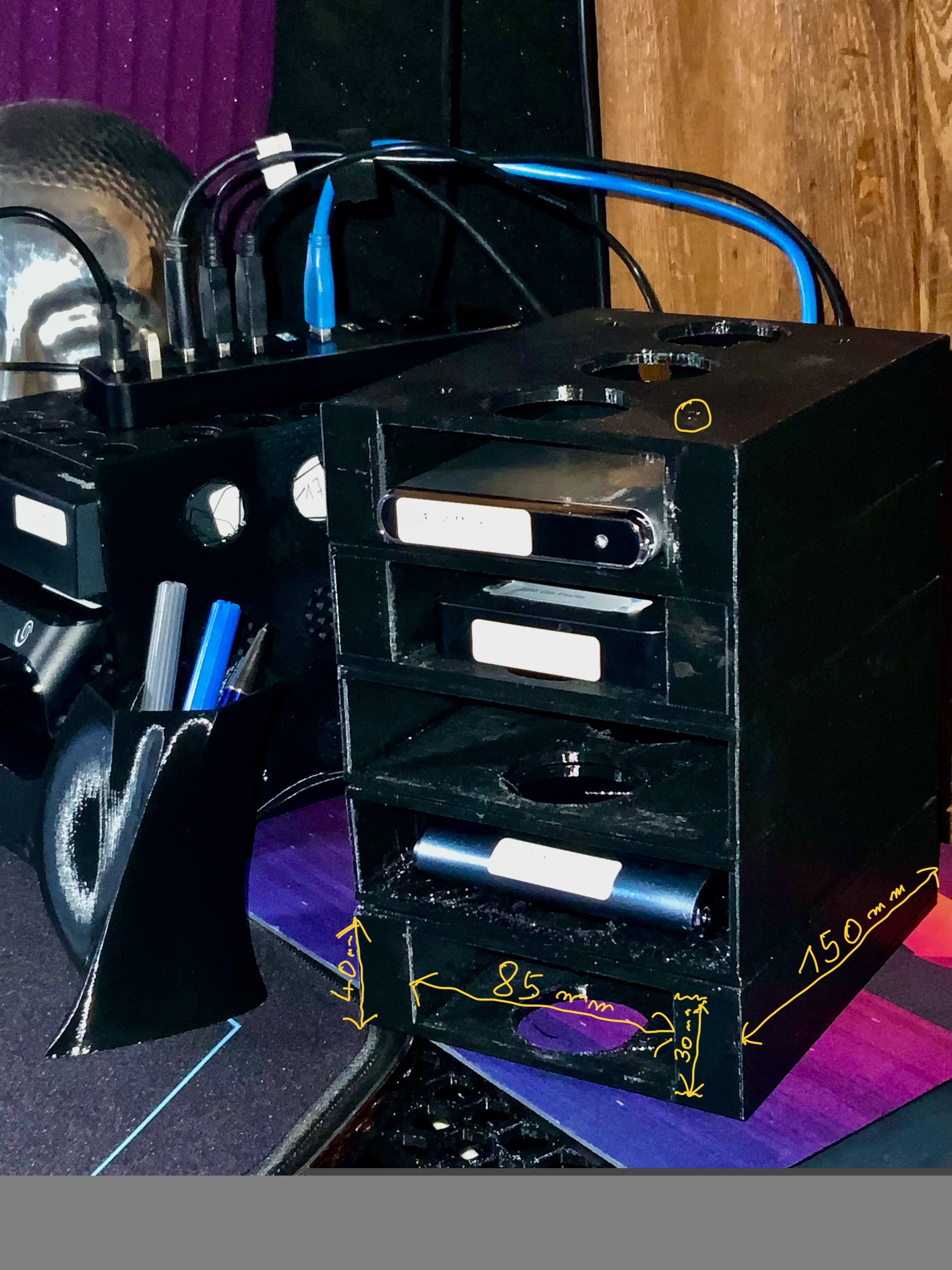 Festplatten Racks stapelbar