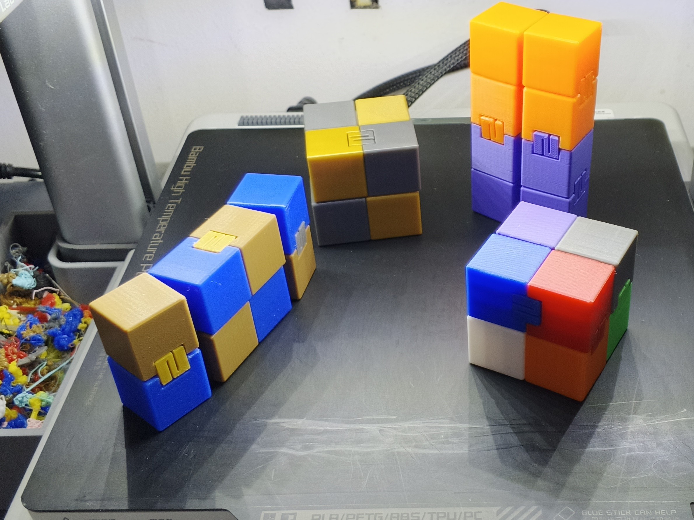 Miniatura 4 do modelo 3D Modular Fidget Infinity Cube