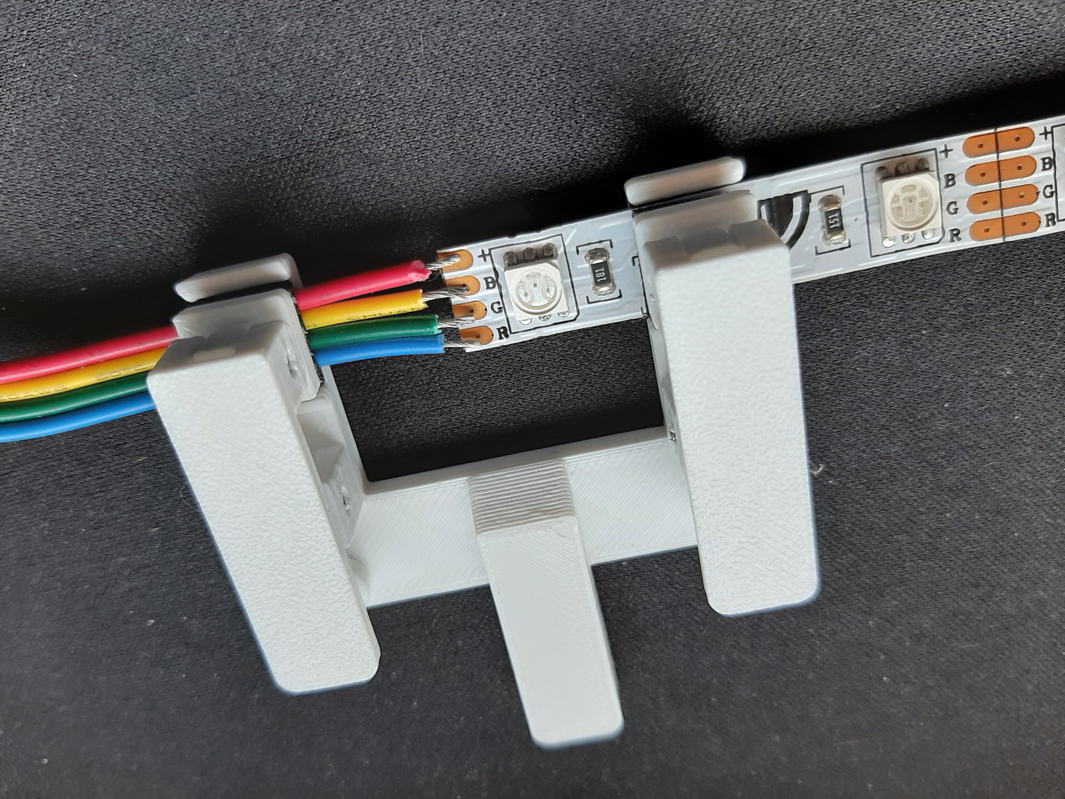 LED-Strip soldering tool for 8, 10, 12 and 14 mm wide LED strips 3D model thumbnail