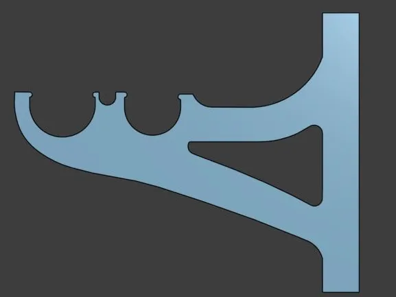 Holder for larger shower rod