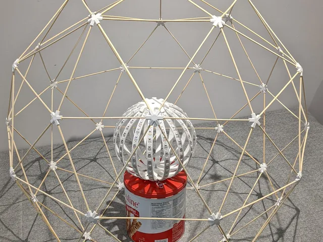Geodesic Dome Hubs (3mm Dia. Bamboo Skewer Style)