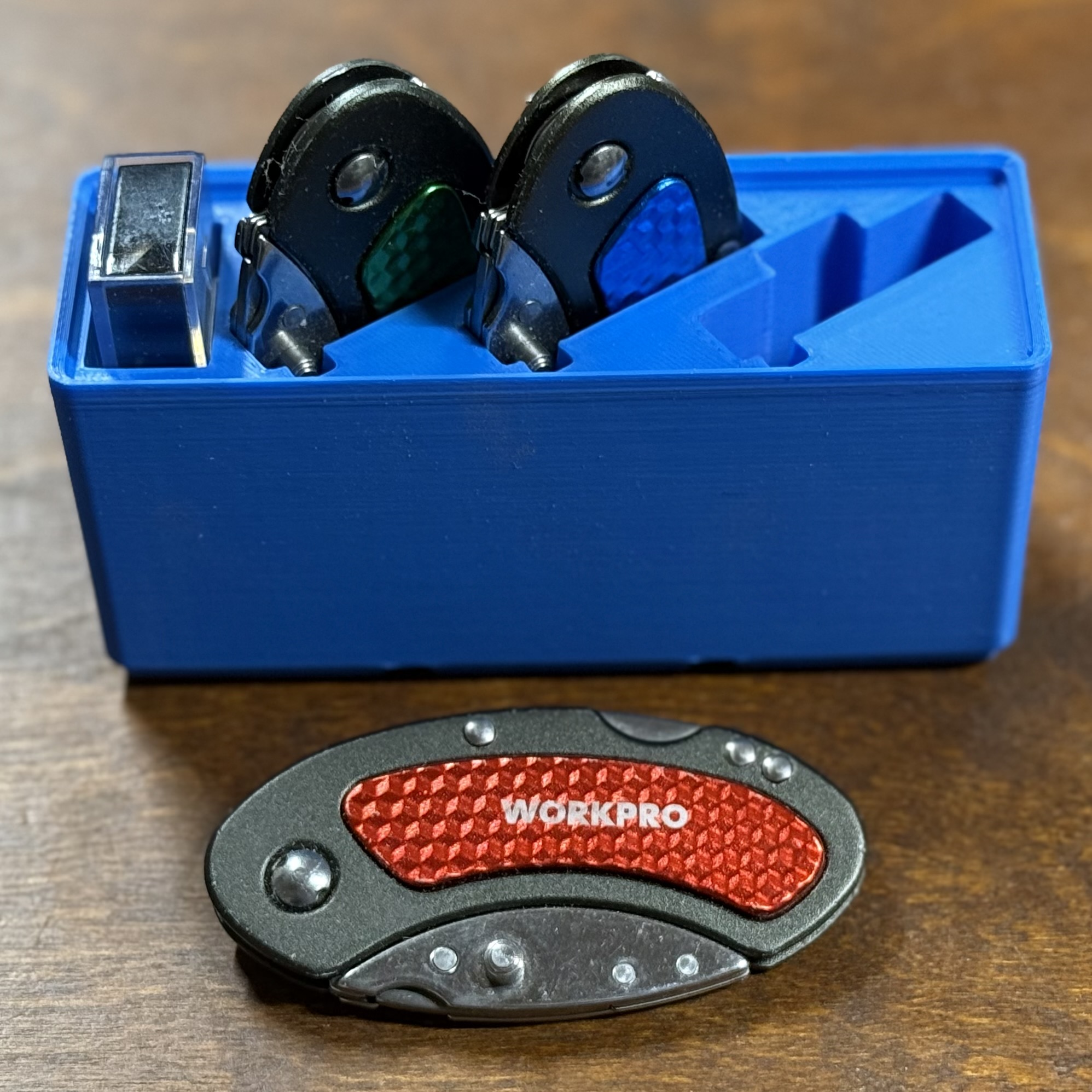 Gridfinity Workpro Folding Utility Knife and Blades Holder