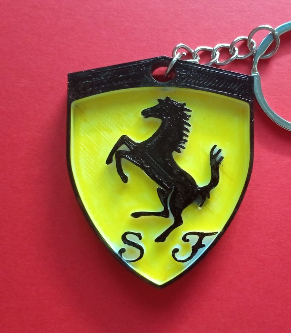 Miniatura 2 do modelo 3D Ferrari Keychain