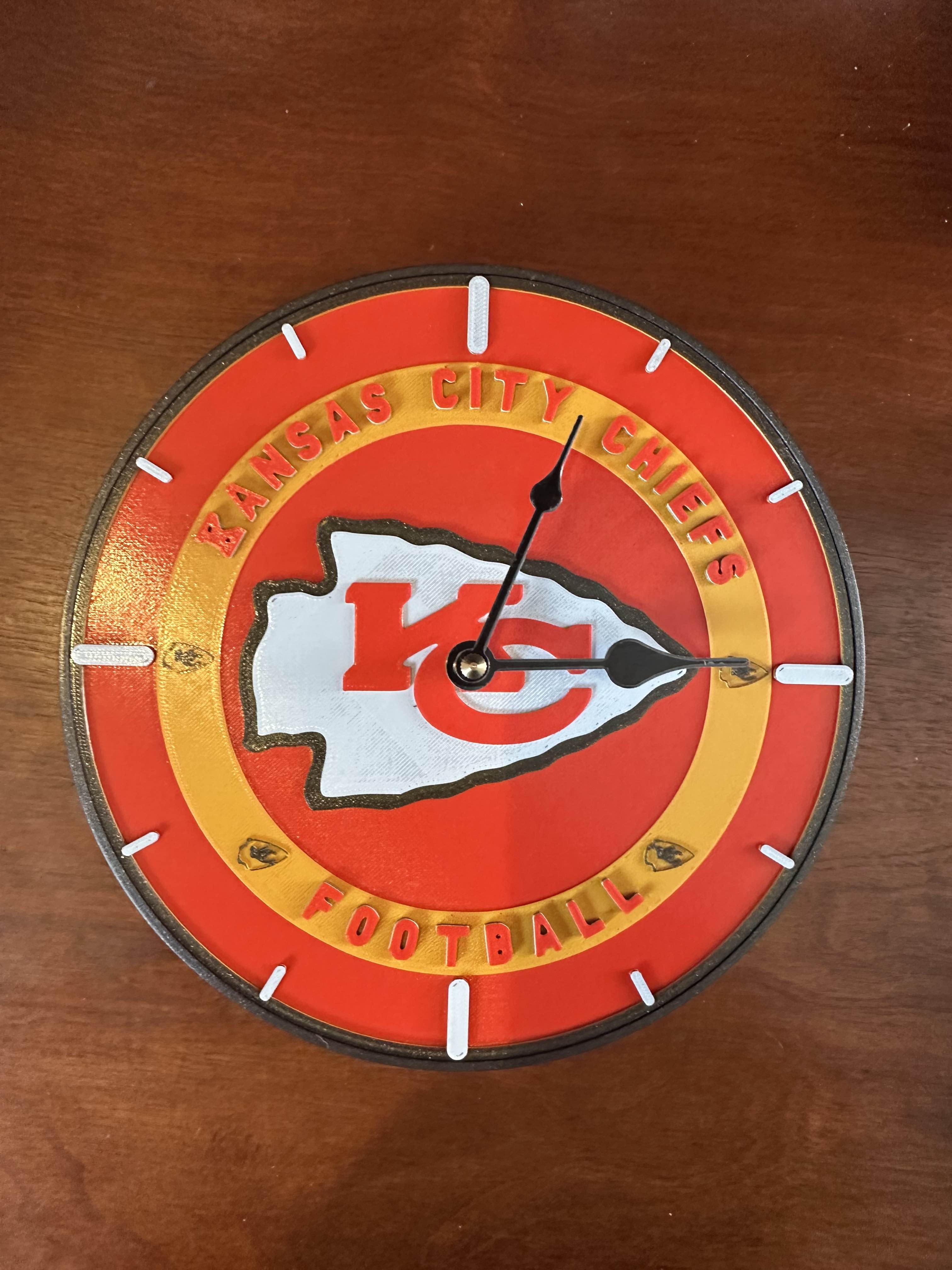 Kansas City Chiefs Clock