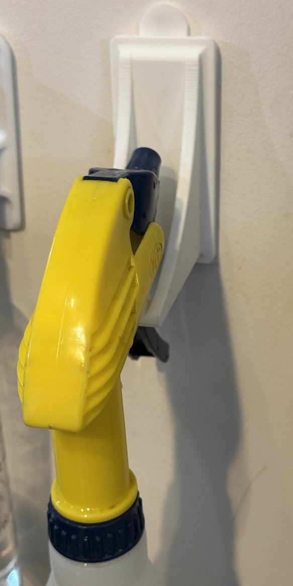 Adhesive Strip Spray Bottle Hanger