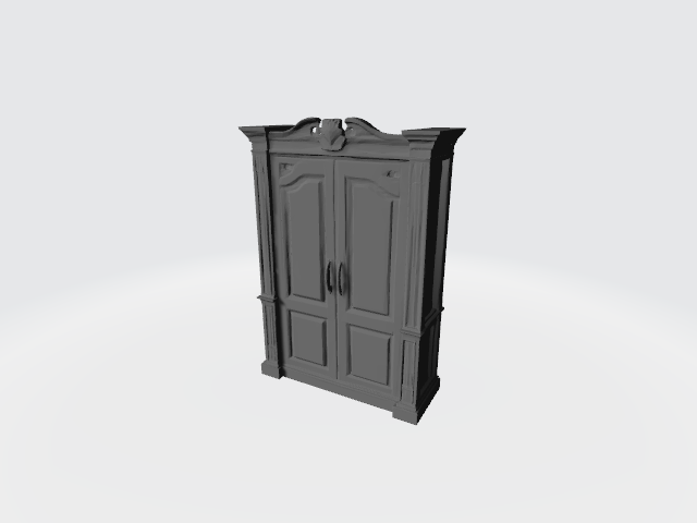 Weathered Antique Wardrobe