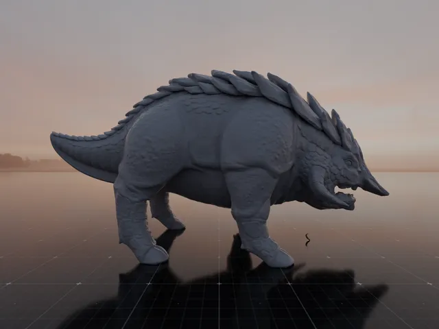 Satisfactory Cliff hog / Nuclear hog (Very high poly & Volumetric)
