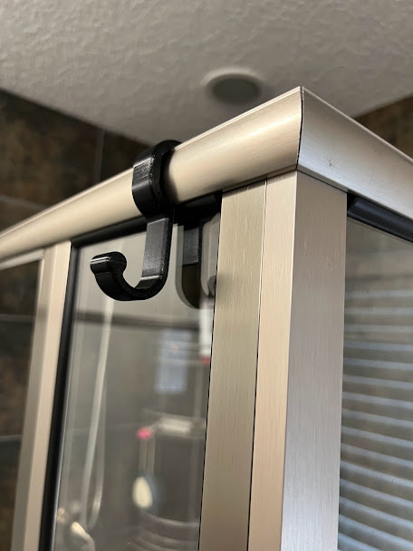 Shower towel hook