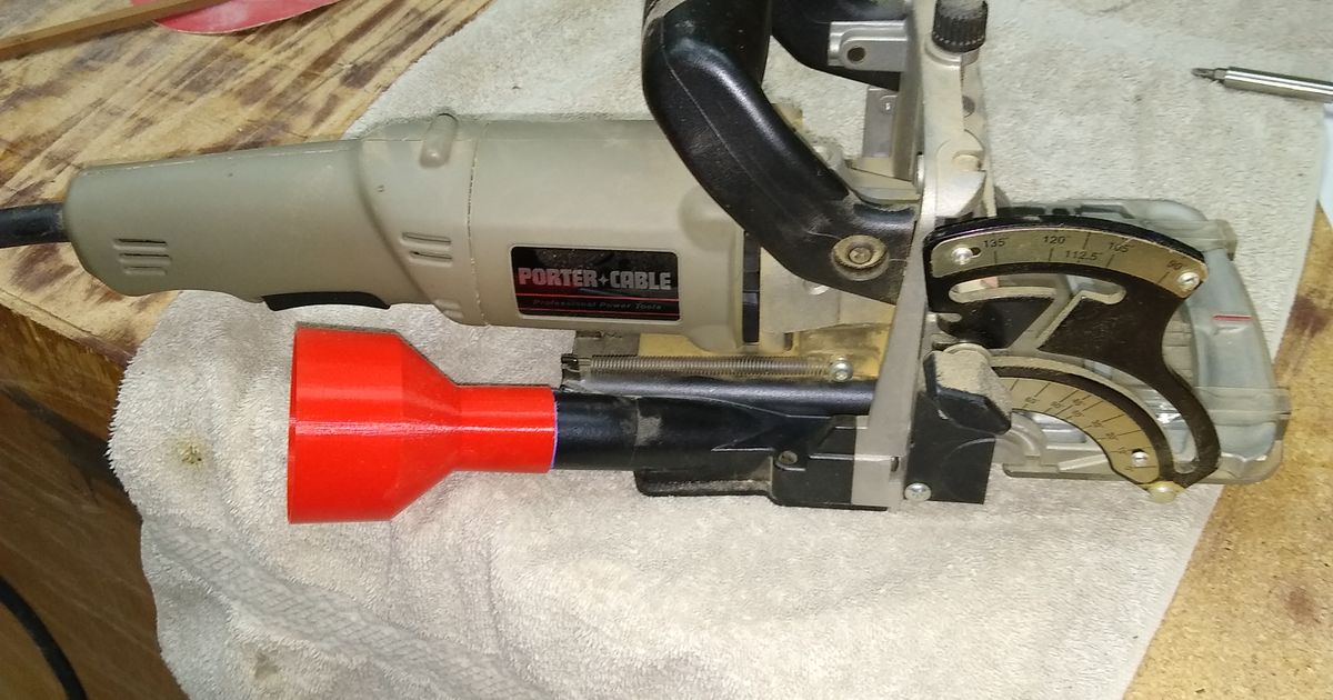 Porter Cable 557 Plate Joiner (Biscuit Cutter) Shop Vac Adapter by